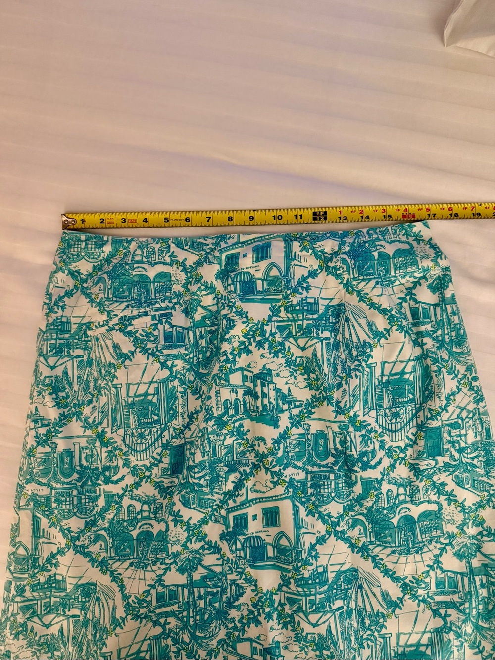 Vintage Lilly Pulitzer Worth Ave Toile Print A-Line Skirt Casual Resort Wear - Picture 4 of 8